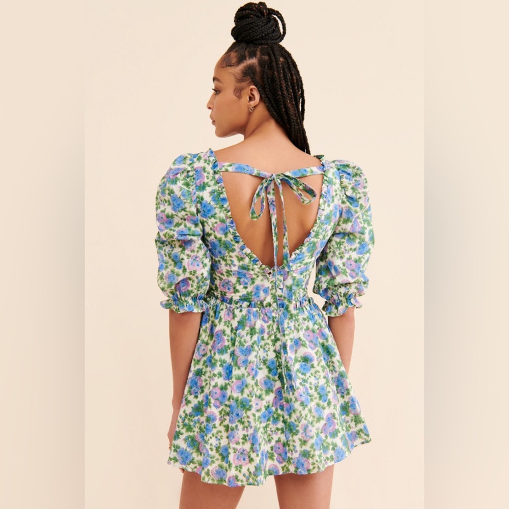 FOR LOVE & LEMONS Bridget Mini Dress in Wisteria - Picture 3 of 10